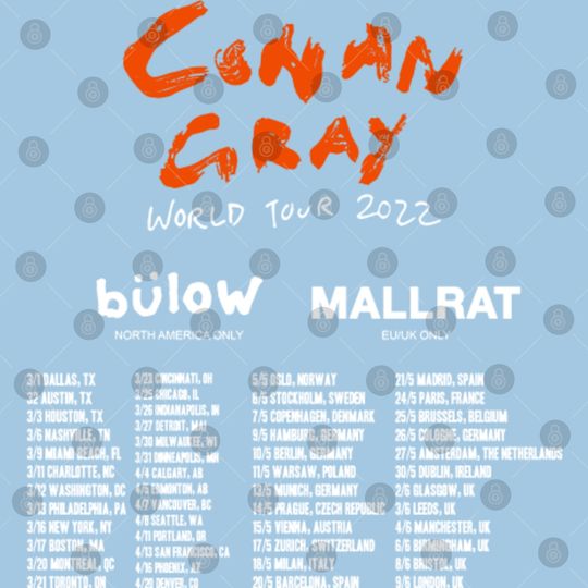 Conan Gray World Tour 2022 Poster Set
