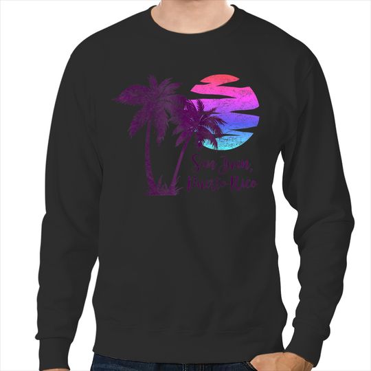 San Juan Puerto Rico Beach Spring Break Vacation Vintage  Gifts Sweatshirts