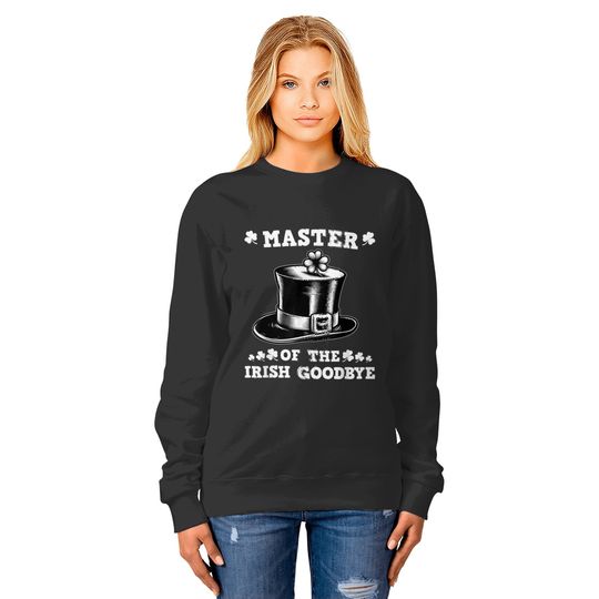 Vintage Master Of The Irish Goodbye St Patrick's Day Clovers trends gifts Sweatshirts