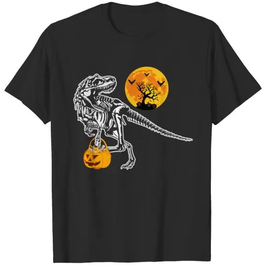 Halloween Shirts for Boys Kids Dinosaur T rex Mummy Pumpkin 2 T-Shirts