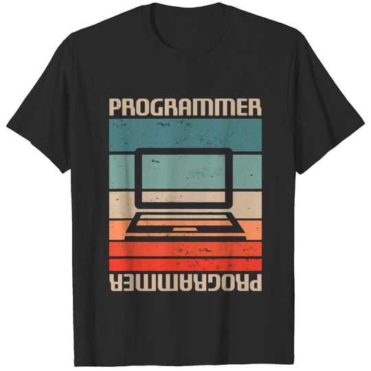 Retro Vintage Programmer Computer Programming 2 T-Shirts