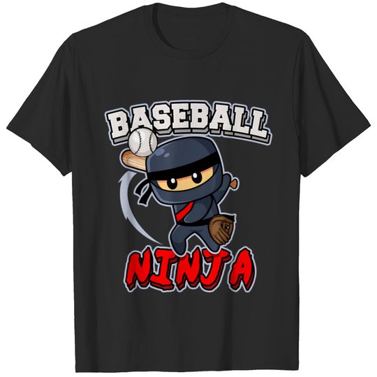 baseball ninja player batter baseball t T-Shirts