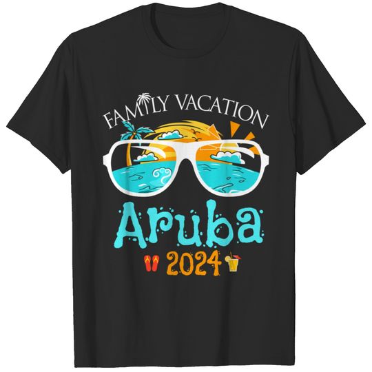 Family Vacay Squad Trip Beach Family Vacation Aruba 2024 Trends Gift T-Shirts