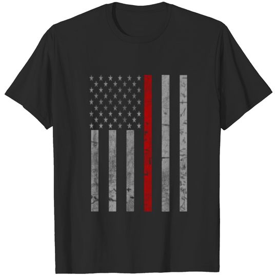 Thin Red Line Flag T-shirt