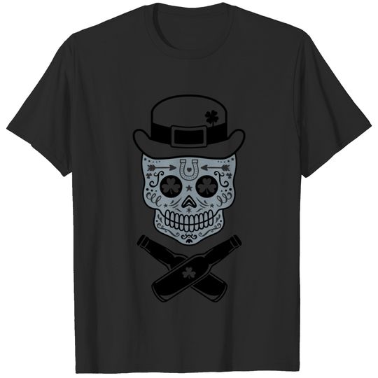 St. Patrick's Sugar Skull T-shirt