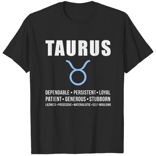 Taurus Zodiac Personality T-shirt