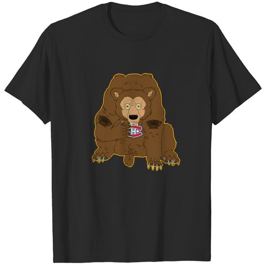 Bruin's Bear vs Canadien's Logo T-shirt