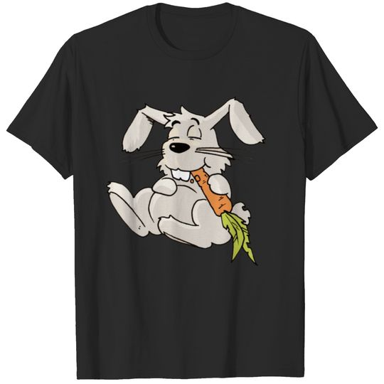 rabbit bunny cony hare buck carrot beet turnip T-shirt