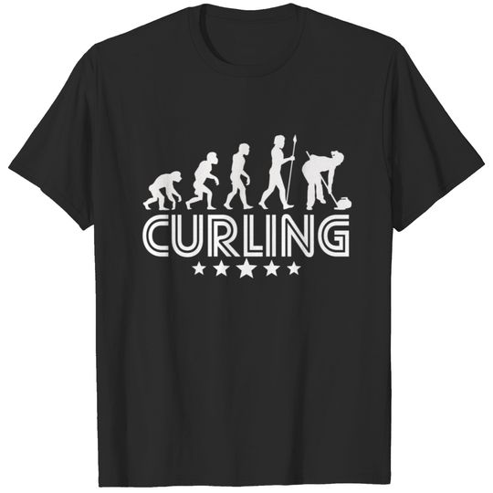 Retro Curling Evolution T-shirt