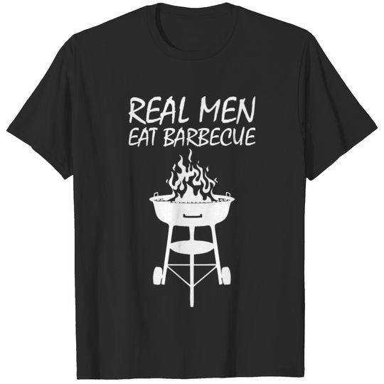 Real Men Eat Barbecue BBQ T-shirt