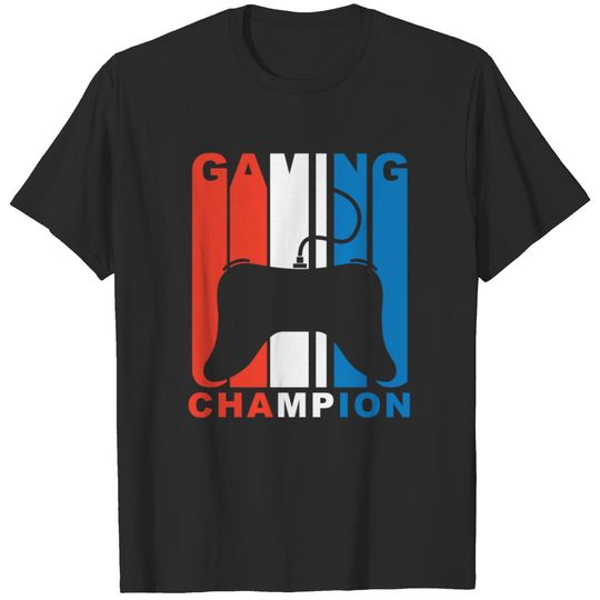 Red White And Blue Gaming Champion Video Games T-shirt