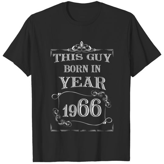 this guy born in year 1966 white T-shirt