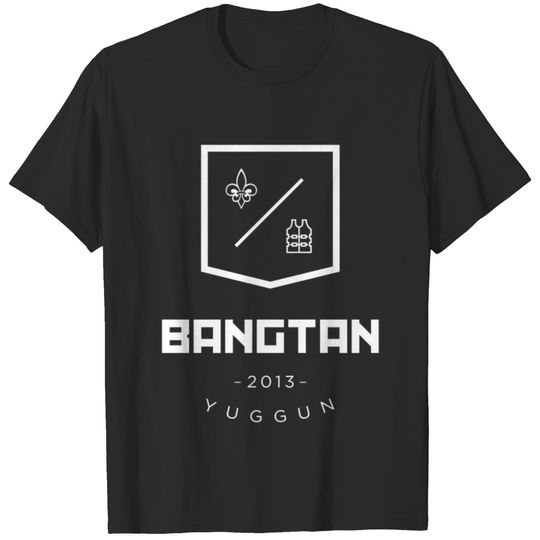 BTS Bangtan Yuggun Shield (White) T-shirt