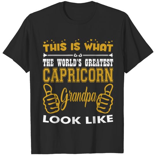 This What Worlds Greatest Capricorn Grandpa Looks T-shirt
