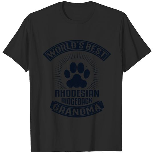 World's Best Rhodesian Ridgeback Grandma T-shirt