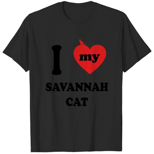 i love fat cats SAVANNAH CAT T-shirt