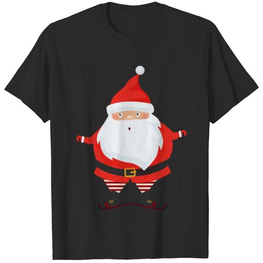 Santa Claus New Year Merry Christmas cool vector T-shirt