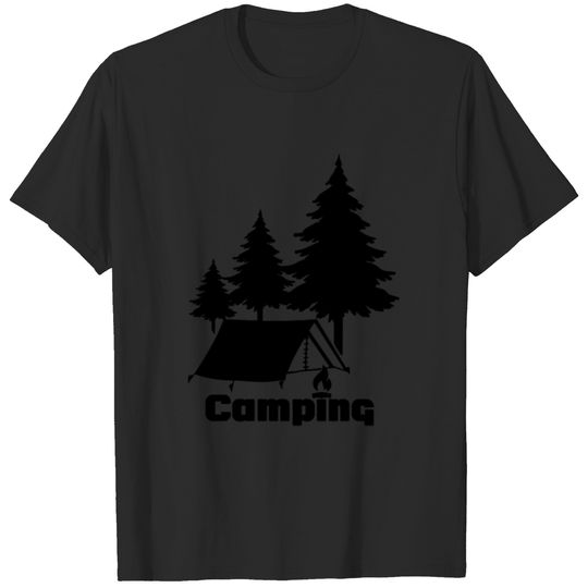 Camping Tent With Tree funny tshirt T-shirt