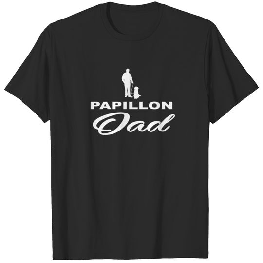 DAD VATER PAPA DOG HUND PAPILLON T-shirt