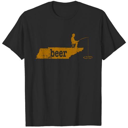 Fish Beer Love Fishing Dad TN Bass Fishing Tee Shirt T-shirt