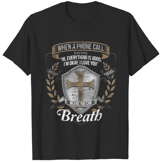 The Phone Call Police Support Police Officer Prayer T-shirt
