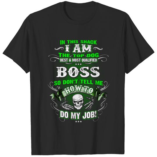 Boss Shirts for Men, Job Shirt with Skull T-shirt