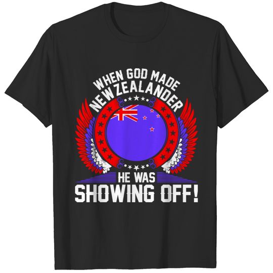 When God Made Newzealander T-shirt