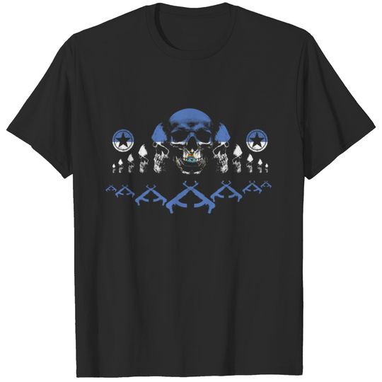 Army skull militaer stolz heimat 01 Nicaragua png T-shirt