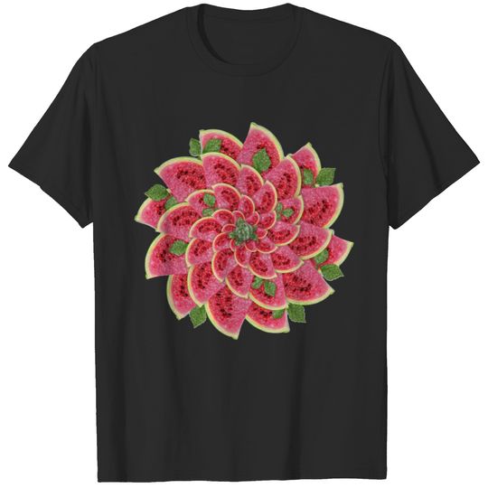Melon Geometry Present Art Design Chrome T-shirt