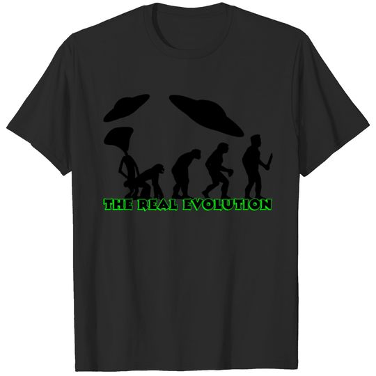Alien Ufo EVOLUTION the real evolution Gift-Idea T-shirt