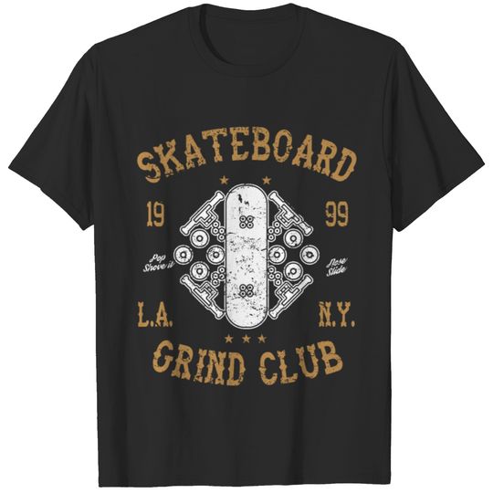 Skateboard grind club T-shirt