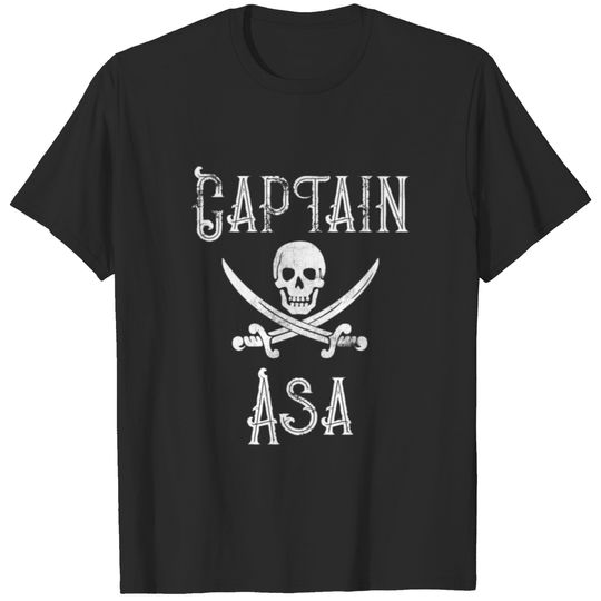 Personalized Captain Asa Shirt Vintage Pirates Shirt Personal Name Pirate TShirt T-shirt