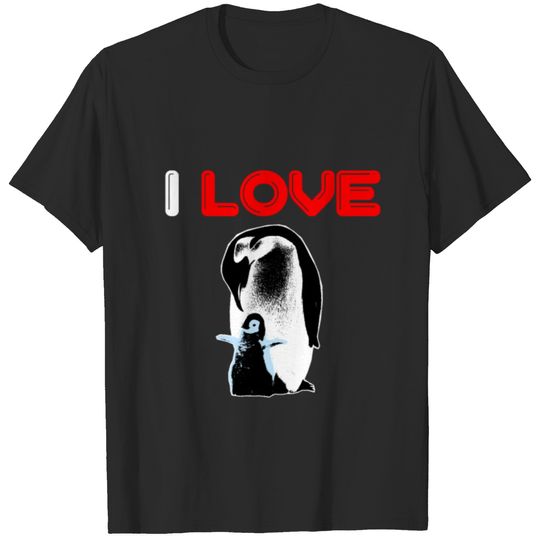 I love penguins T shirt T-shirt