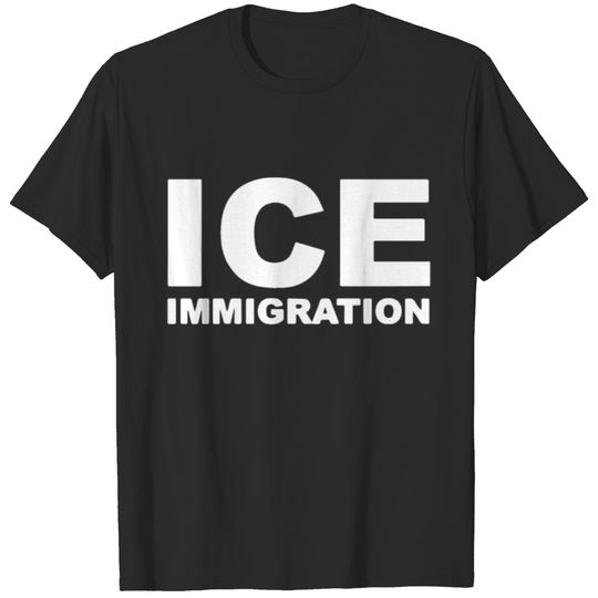 ICE IMMIGRATION law enforcement police Mens Cotton T-shirt
