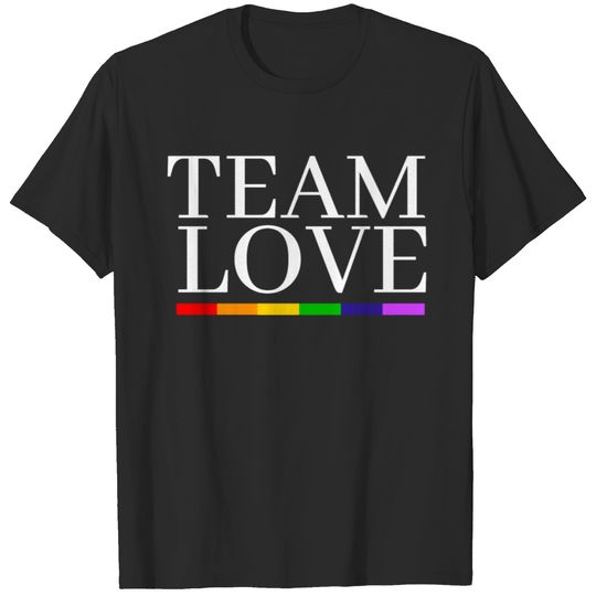 Team Love LGBT Rainbow Gay Pride T-shirt