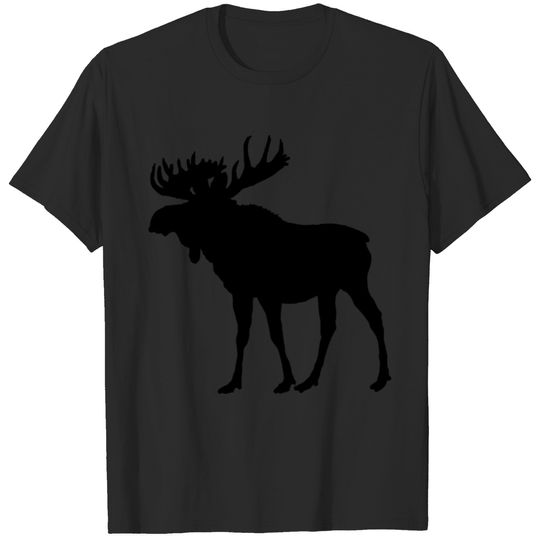 Moose Reindeer Gift Present Wild Canada Animal T-shirt