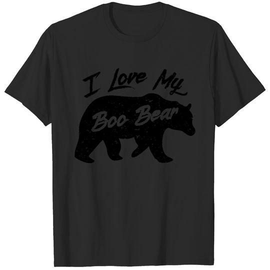 Boo Bear Cute Teddy Bear Polar Bear Halloween Couples Light T-shirt