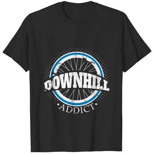 Downhill Addict Bicycle Teen christmas gift T-shirt