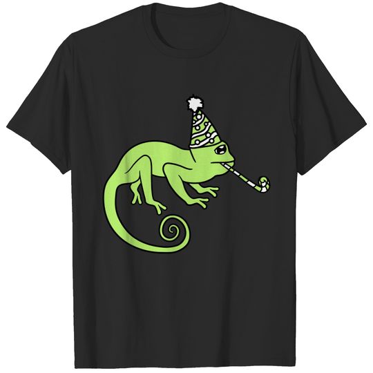 sad birthday alone celebrate gifts party hat chame T-shirt