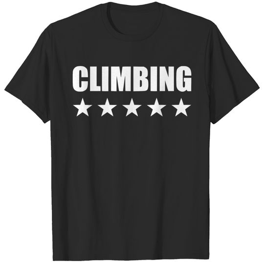 climbing white T-shirt