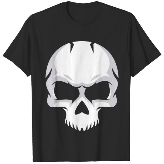 white skull T-shirt
