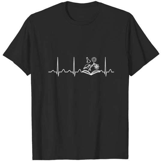 Science Teacher Heartbeat T-shirt