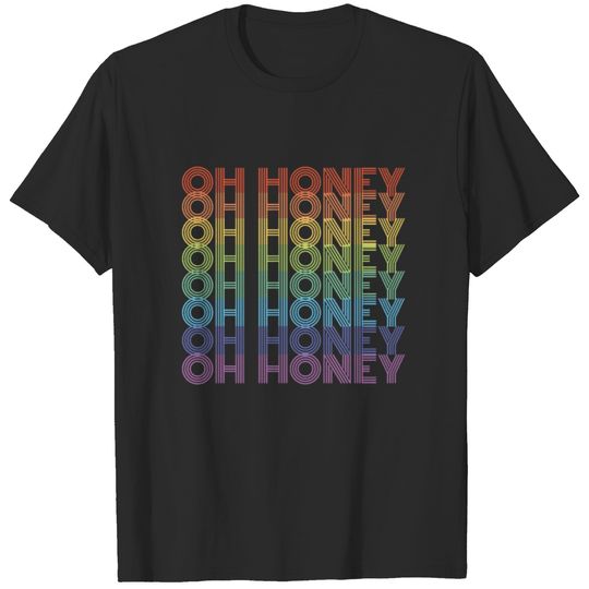OH HONEY Gay Pride Vintage Rainbow T-shirt