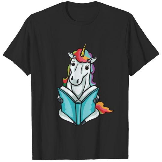 Unicorn Read Book Reading Lovers Funny Reader Gift T-shirt