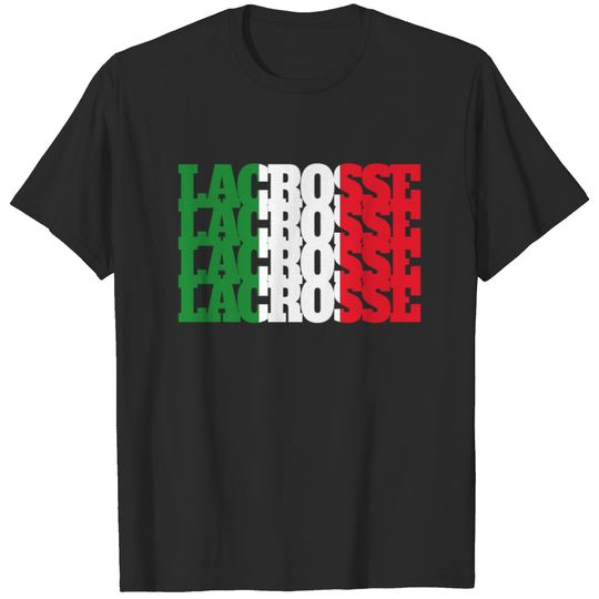 Lacrosse Italy Flag Italian Lacrosse T-shirt