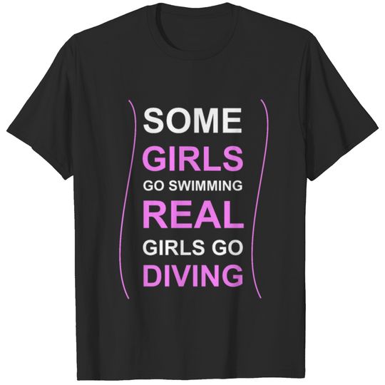 Diving Girl - Diving, Diving Girl, Present T-shirt