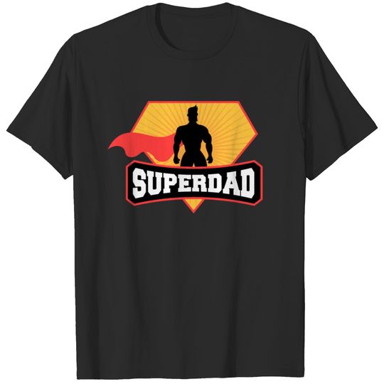 Superdad - Superhero themed Design For Fathers Day T-shirt