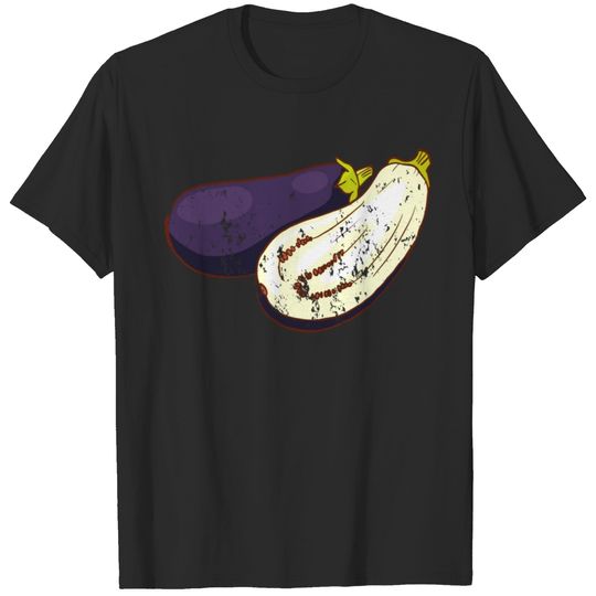 Retro Vintage Grunge Style Aubergine Eggplant T-shirt