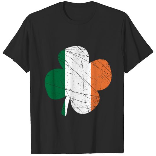 St Patrick's Day Cloverleaf Irish Flag T-shirt