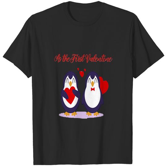 Loving Penguins, As the First Valentine T-shirt